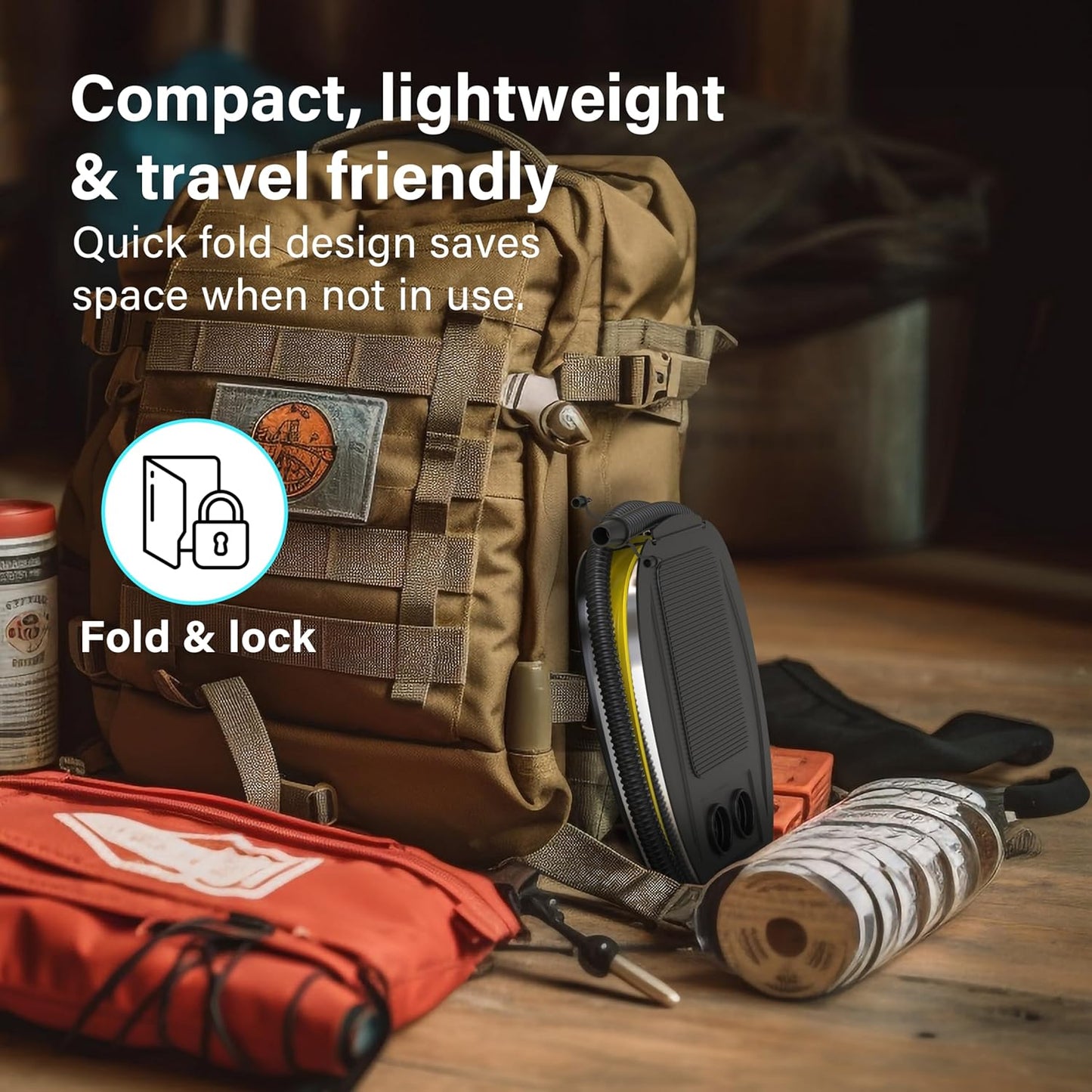 7L Foot Pump – Manual Inflatable Air Pump for Mattresses, Pool Toys & Kayaks