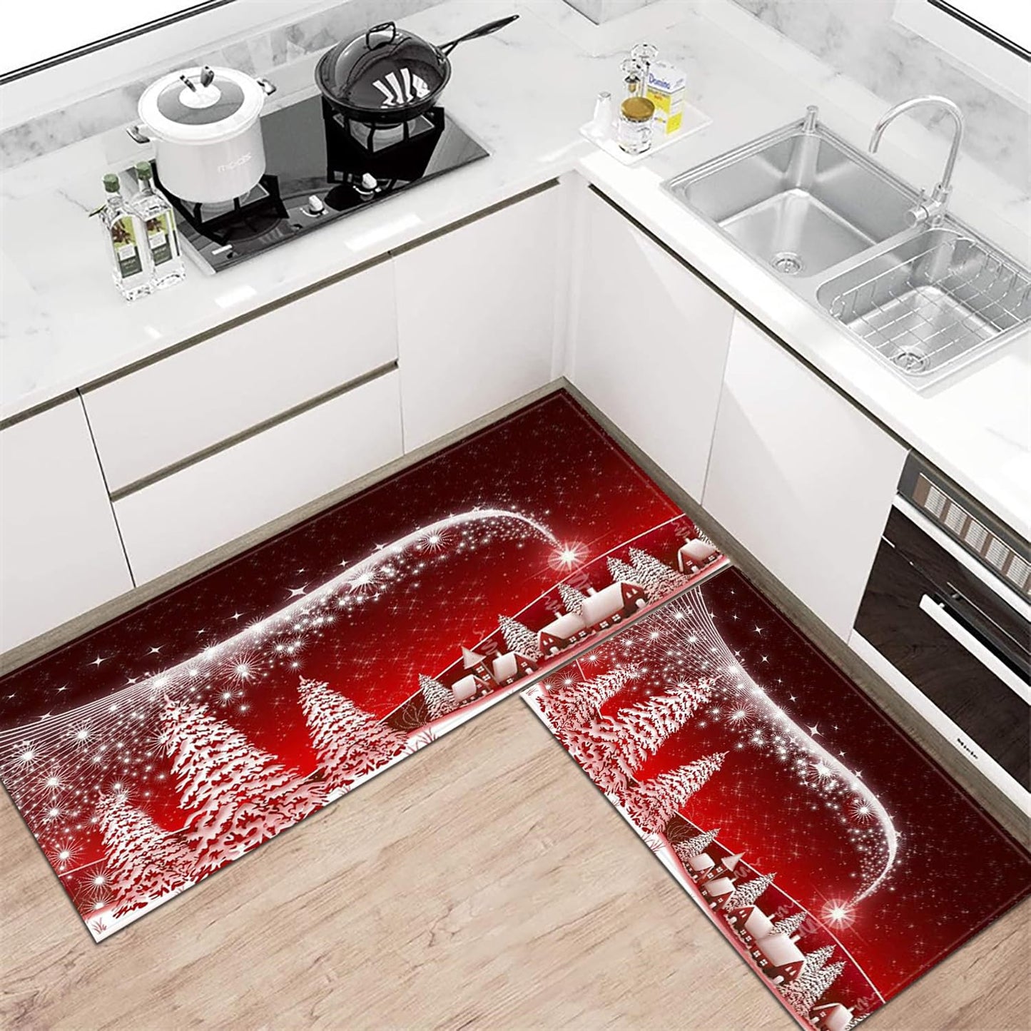 MHome Christmas Kitchen Rag Soft Absorbent Microfiber Dish Cloth
