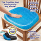 MHome Gel Seat Cushion, Honeycomb Egg Sitter, Non-Slip, 38 x 32 cm
