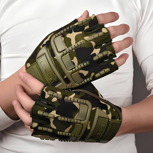 Men’s Tactical Half Finger Gloves For Cycling And Outdoor Sports