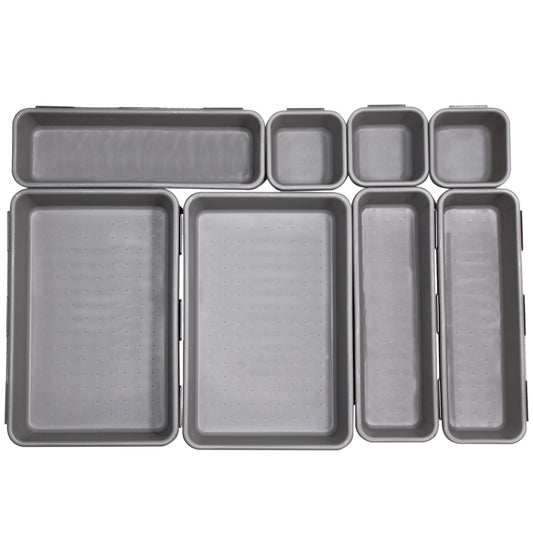 Mhome Interlocking Desk Drawer Organizer Set of 8 – Customizable Storage