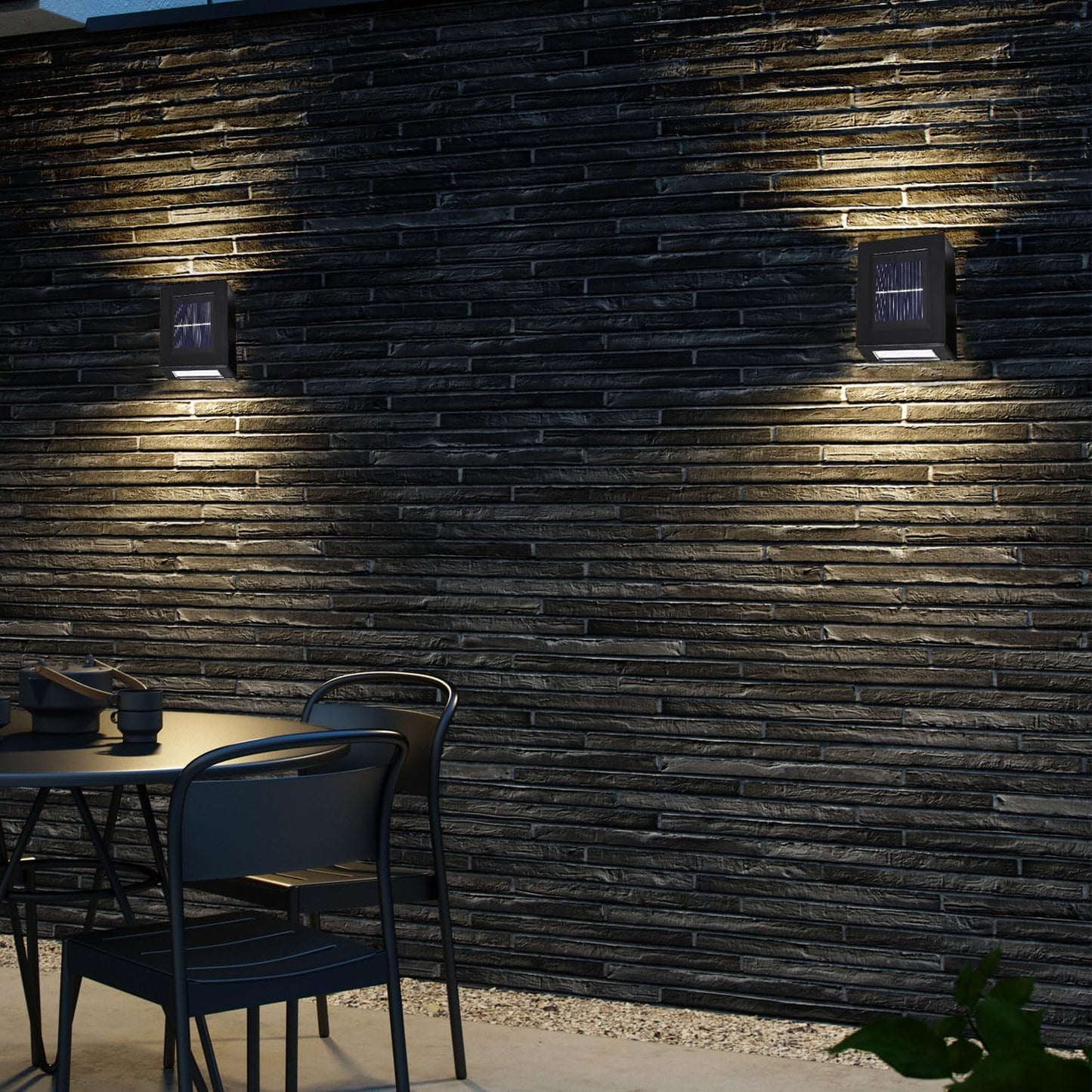 MHome Mini Solar Wall Light 2 Way – Motion Sensor, Waterproof & Energy-Saving