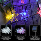 Solar Snowflake String Lights, 5m with 20 LEDs, Multicolour Outdoor Decoration