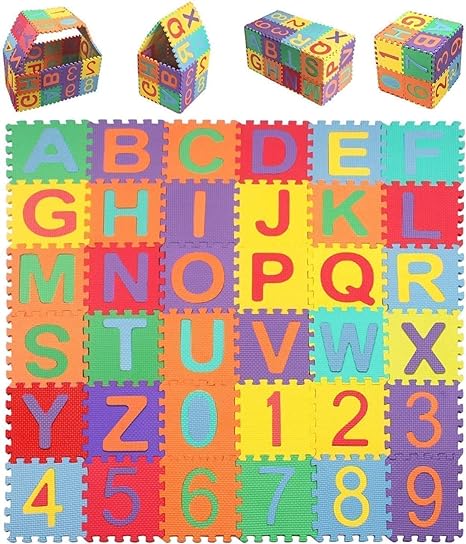 Alphabet Puzzles Foam Mat A to Z Letters for Kids