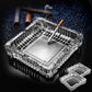 MHome Durable Glass Ash Tray In Round And Square Shape For Home Or Office