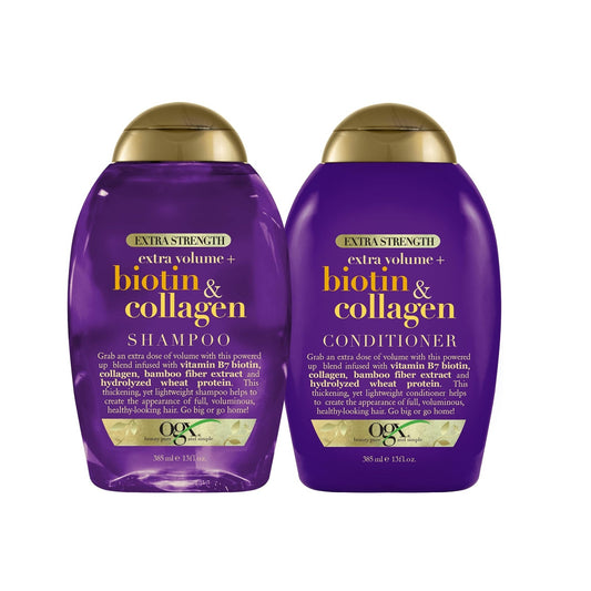 Biotin & Collagen Shampoo & Conditioner Set – Sulfate-Free Hair Care Duo (400ml Each)