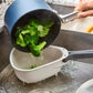 MHome Droplet Compact Colander – Folding Handles, Easy-Pour Corners