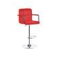 MFURN Adjustable Bar Stool PU Leather Swivel 62–83cm Black