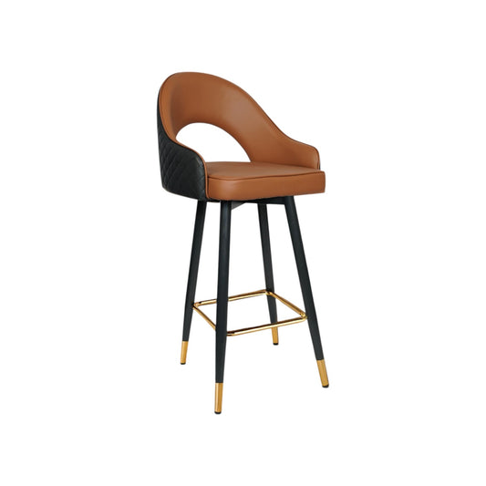 MFURN  High Kitchen Island Chair – Adjustable 360° Swivel Bar Stool, PU Leather, Chrome Base- Various Options