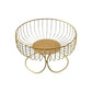 MHOME Metal Fruit Bowl Wrought Iron Basket Modern Kitchen Storage