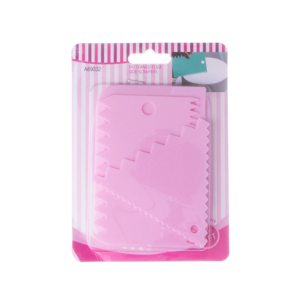 4pc Cake Smoother Polisher Cake Scraper Set