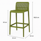 MFurn Modern Bar Stool – Contemporary Patio & Indoor Counter Chair-Various Colours