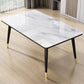 MFurn Trendy Marble Sintered Top Dining Table & Chair 5pc Set