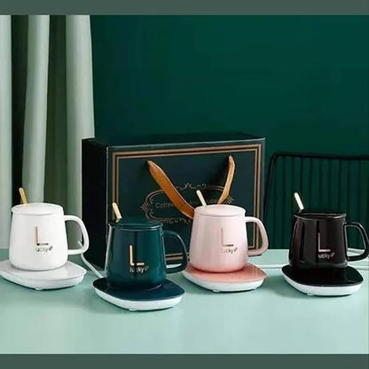 MHOME Smart Ceramic Coffee Mug Set With Heating Plate