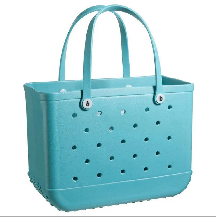 Silicone Beach Bag Custom Tote Fashion Eva Plastic Beach Bags Women Summer - Various Colours