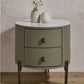 MFurn Modern 2-Drawer Nightstand, Storage Bedside Table for Bedroom, Living Room-Various Colours