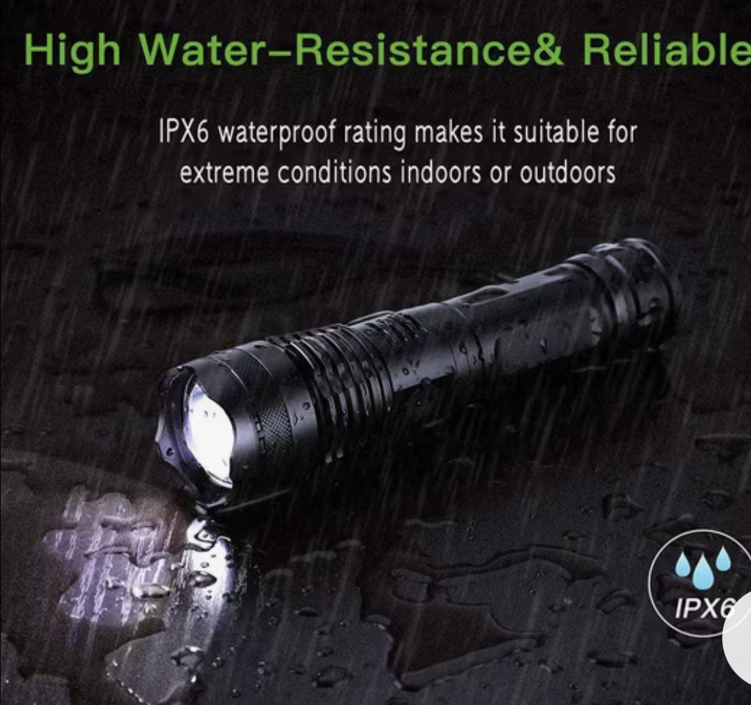 Ultra High Power LED Flashlight Camping Waterproof Zoomable Torch-DB45