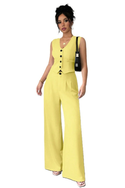 Women’s Elegant 2pc Pant/Vest - Various Colours