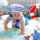 Navy Hat Blue And White Stripes Child Sailors Ship  Captain Hat With Anchor Sailor Cosplay