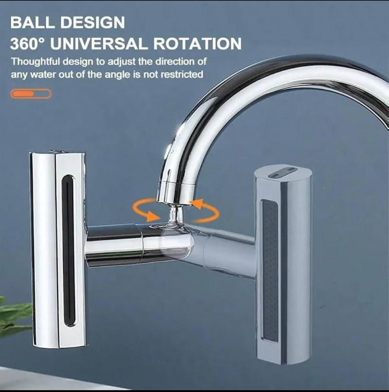 Faucet Extender Bathroom Sink Swivel Attachment Anti Splash -Rain Type