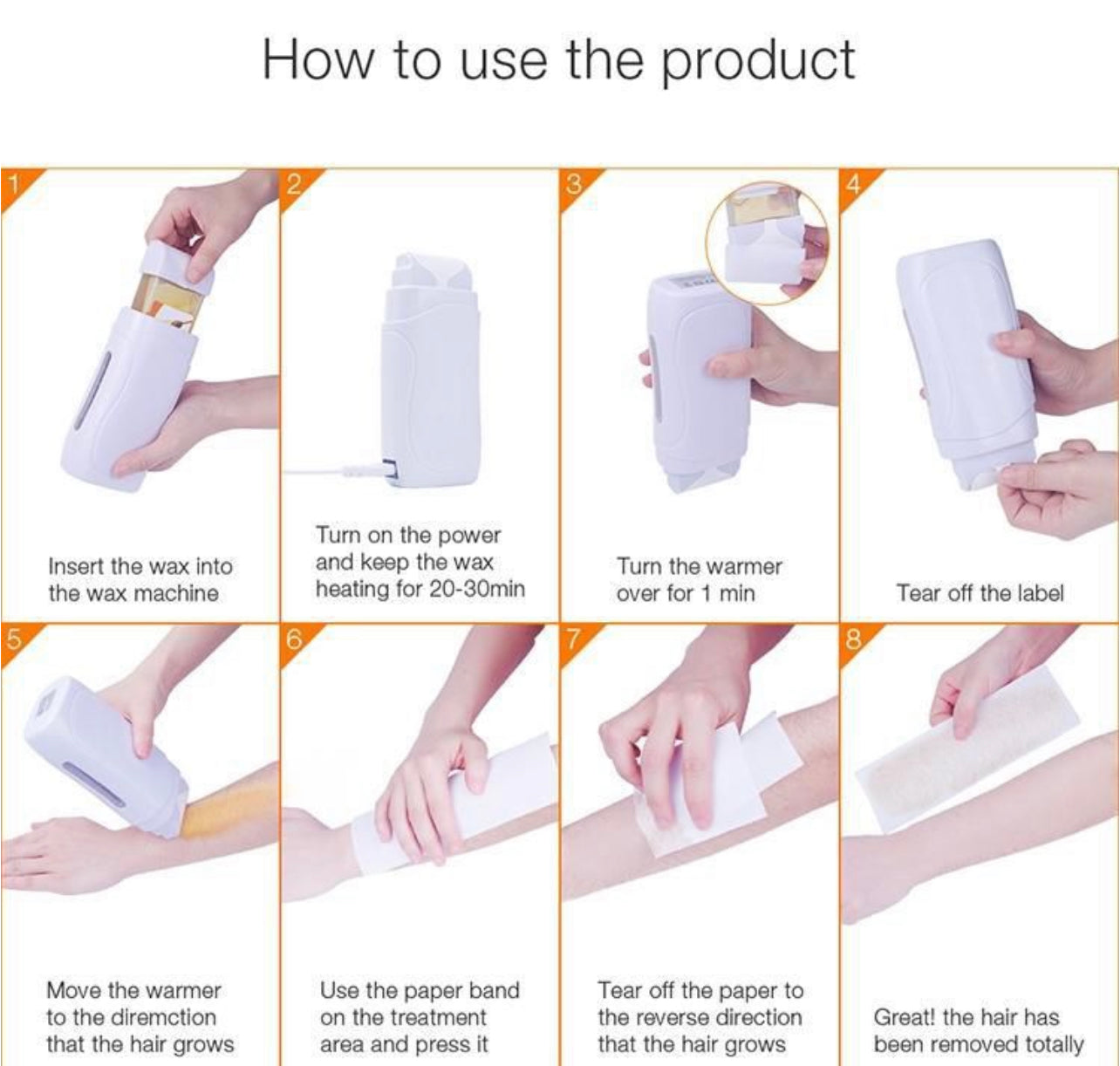 Professional Double Depilatory Roll-On Wax Warmer