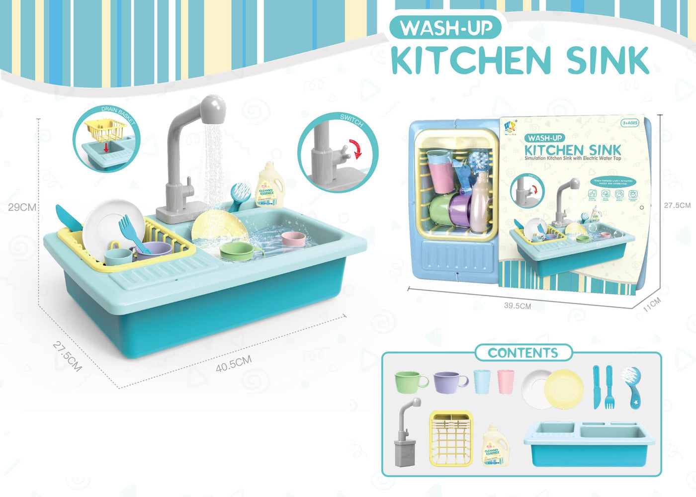 Kids Kitchen Sink Toy