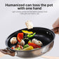12Pcs Pots and Pans Set with 3L Kettle Nonstick Kitchen Stainless Steel with Lids Dishwasher Safe