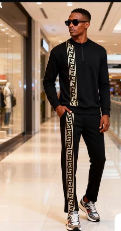 Men’s Trendy European Style Tracksuit 2pc-Various Colours