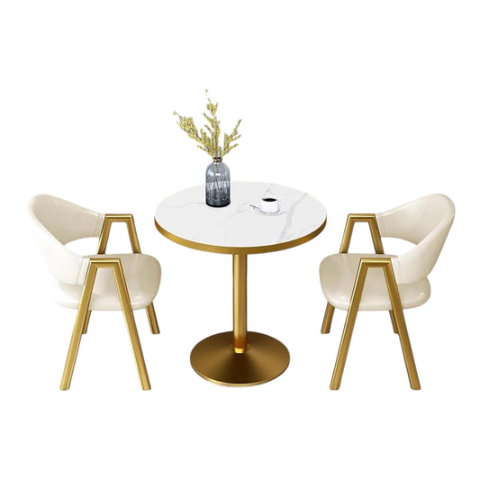 MFurn Modern Round Dining Table & Chair Set 3pc