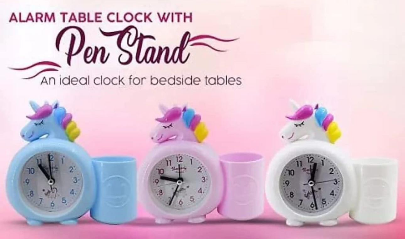 Kids Unicorn Theme Vintage Alarm Clock-Various Colours