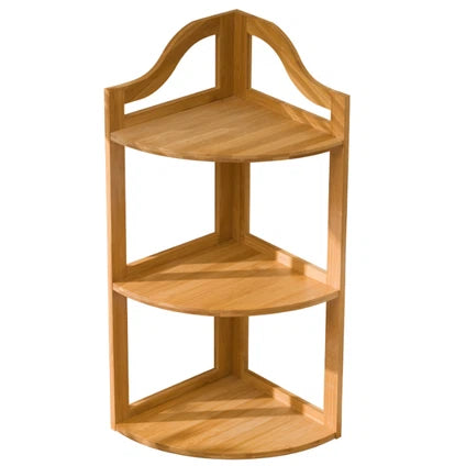 MHome Bamboo Bathroom Stand & Bamboo Wall Shelves