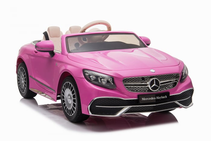Licensed ride-on car for children Mercedes S650 MAYBACH, 90W, 12V, premium, pink or red