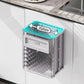 Hanging Kitchen Trash Can, Collapsible Waste Bin, Small Plastic Folding Hang Garbage Can for Cabinet Bedroom Bathroom Kitchen Office Car.