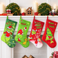 Grinch Christmas Stocking, 46 cm Large Hanging Stocking, Festive Mantel and Fireplace Decoration