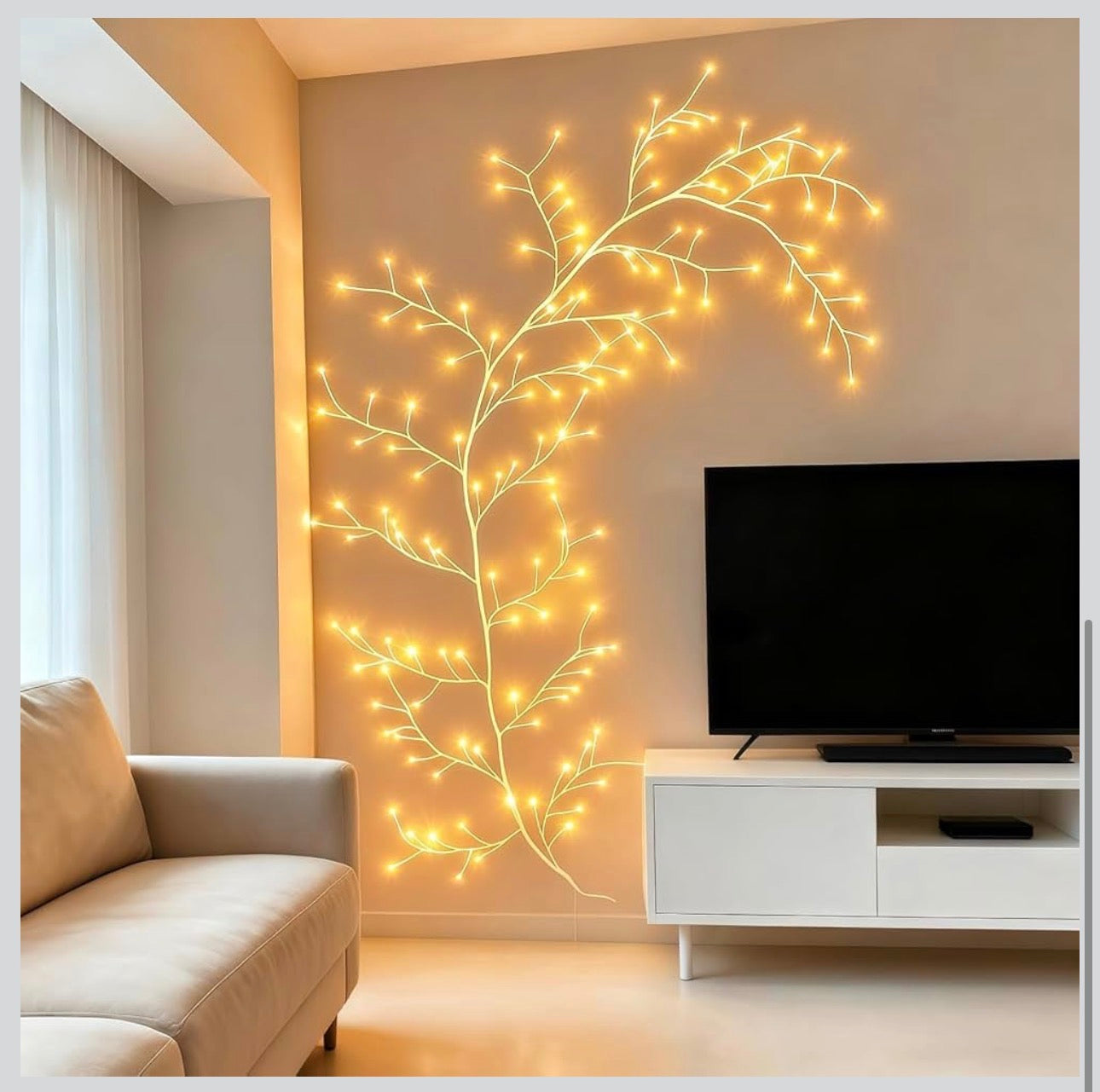Christmas Willow Vine Lights with Remote for Wall,LED Enchanted Vines Light Diy White Birch Tree Light for Room and Home Decor - Flexible Lighted Branches Light for Halloween & Christmas Decorations-Various Options