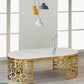 MFURN Elegant Marble Top Coffee Table