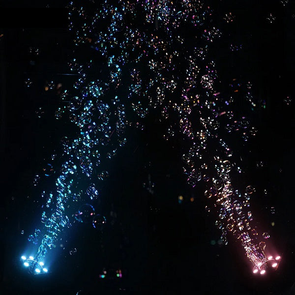 MTech Bubble Machine with RGB Stage Light-DMX Party