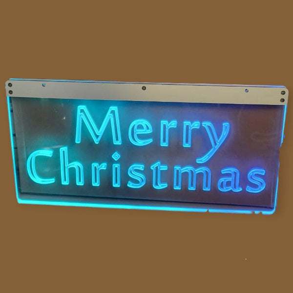 Merry Christmas Neon Sign With Hanging Chain 220V
