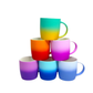 Matt Holographic Ombre Coffee Mug| Modern Art | Minimal Design | Ideal for Home Décor & Gifting.Vibrant Colours x 6pc Set