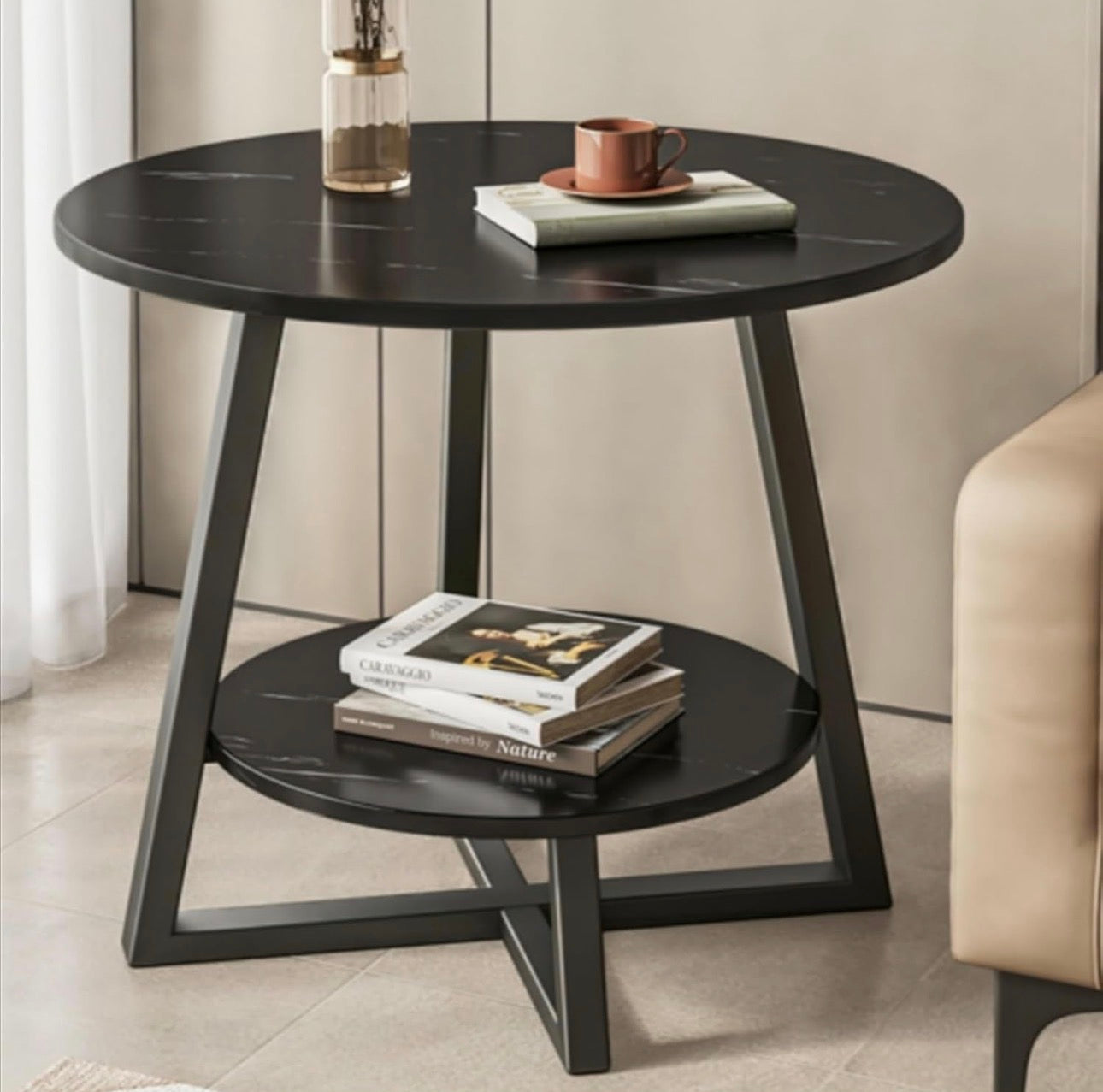 MFurn Premium Minimalist Double Layer Side Table – Various Colours