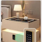Nordic style smart bedside cabinets with wireless charging, Bluetooth speaker, LED strip, and secure password lock drawer-Available In Various Colours PreOrder Sales Now Available!