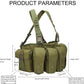 Lightweight Tactical Vest, Multi-Pocket Magazine Pouch, Outdoor Game Hunting Vest, Airsoft/Paintball Equipment, Men'S/Women'S Military Equipment Package,green