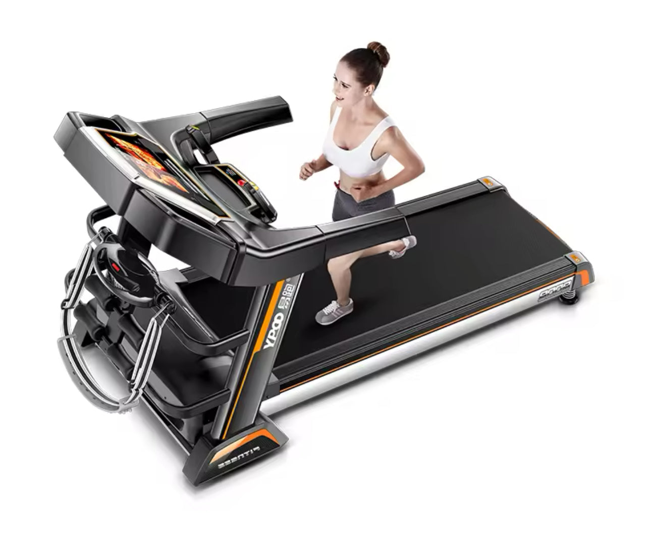 Pro-Sportz 8008 (F88) Semi-Commercial Folding Treadmill – 3.5HP Motor, 7” HD TFT Screen, Auto Incline &amp; Multifunction Training Kit