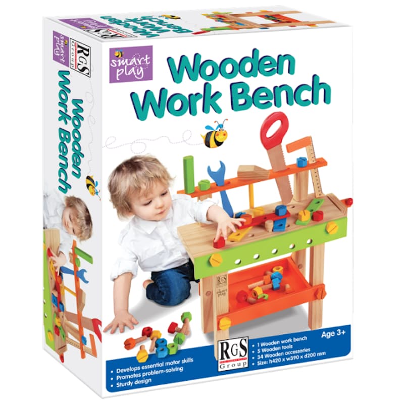 Kids Play Wooden Workbench