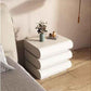 MFurn French Style Bedside Table with Three Drawers, Lightweight Luxury High End