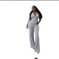 Ladies Knitted 2pc Cardigan & Wide Pants Sets -Various Colours