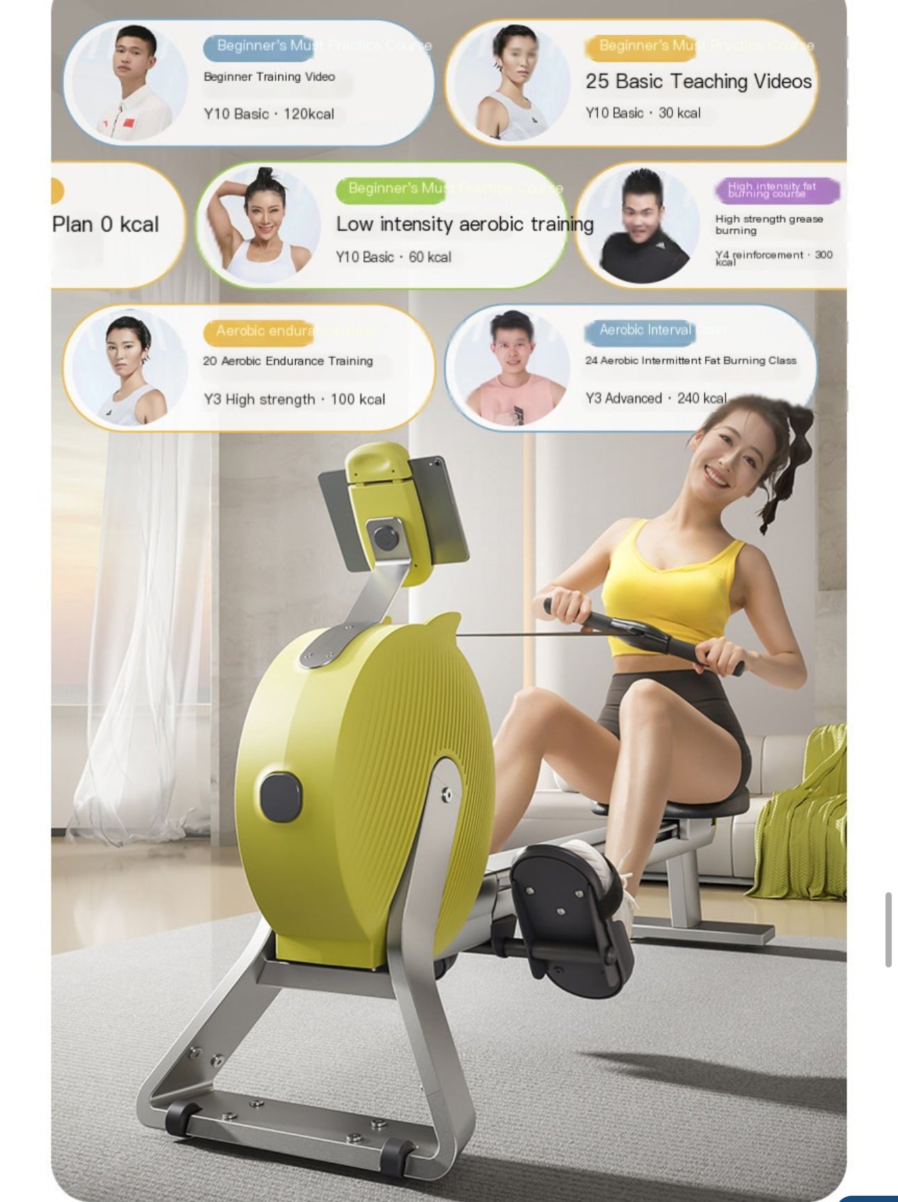 Pro-Sportz V3 Home Use Fitness Equipment Popular Cardio Exercise Machine Self Generating Rowing Machine