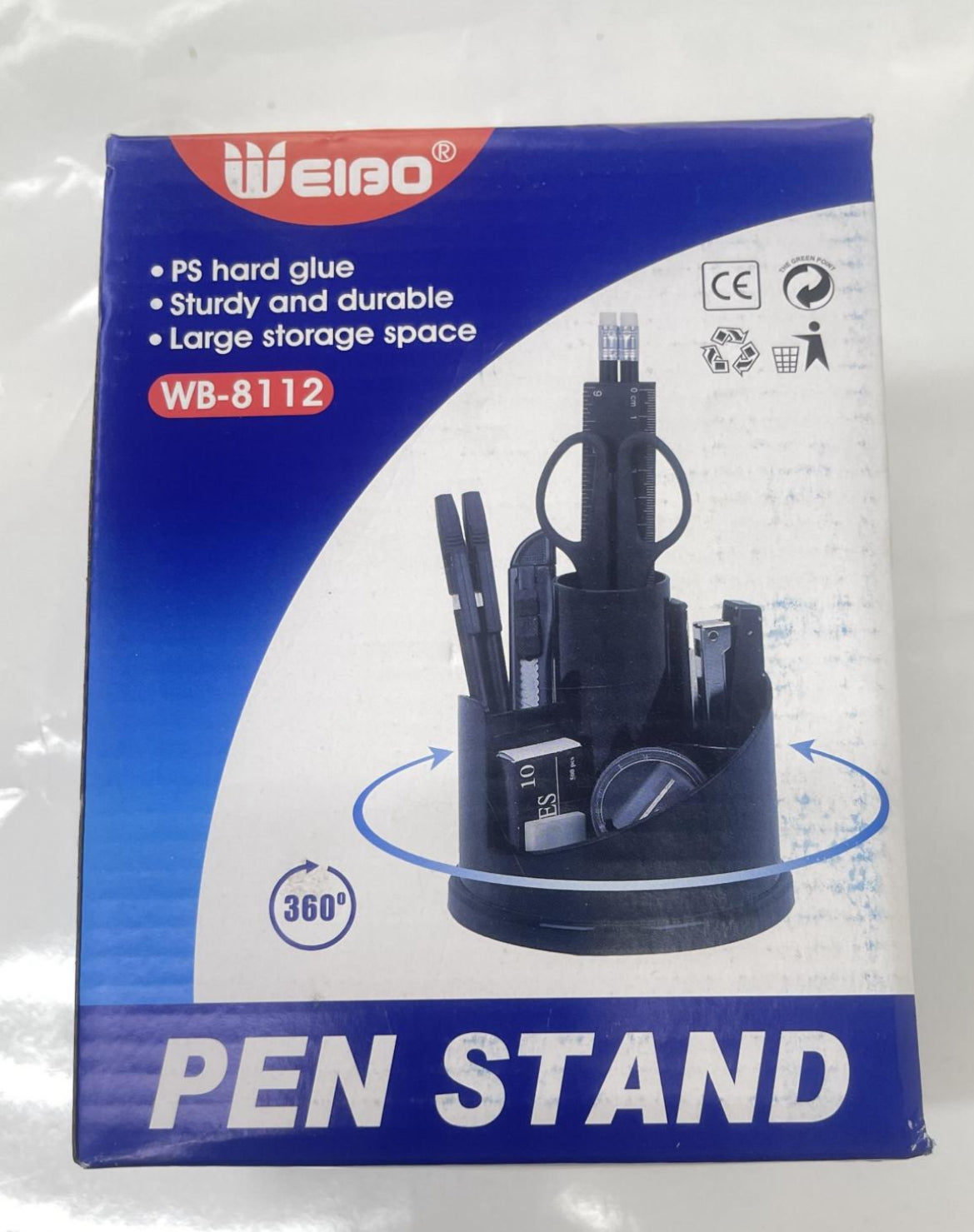 12pc Rotating Office Stationery Organiser Set