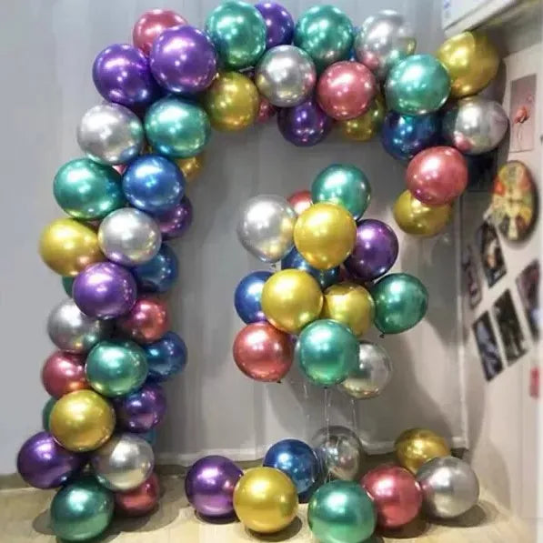 Chrome Metallic Balloons Latex Helium Balloon for Birthday Wedding Christmas Kids' Party Decor 12inch -50pc 

5
(13)
Product