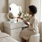 MFURN Modern Dressing Table With LED Mirror